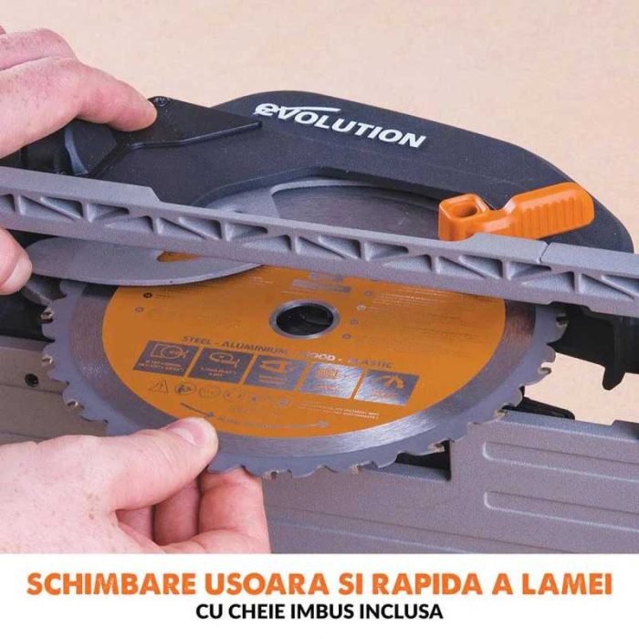 Fierastrau circular de mana multifunctional R185CCS EU Evolution 027-0003C, 1600 W, Ø185 mm [11]