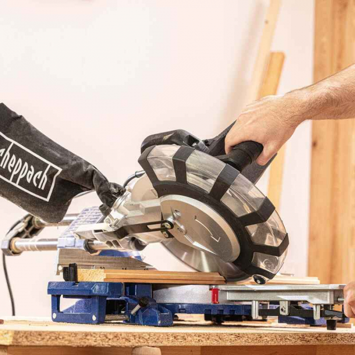 Fierastrau circular de masa culisant cu laser HM 254 SPX Scheppach 5901222901, 2200 W, Ø254 mm [7]