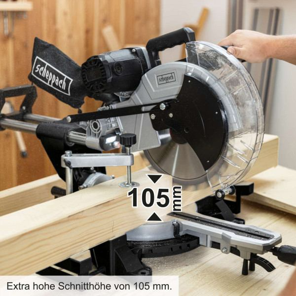 Fierastrau circular de masa culisant cu laser KZGS305-BE Scheppach 58012159944, 2000 W, Ø305 mm [4]