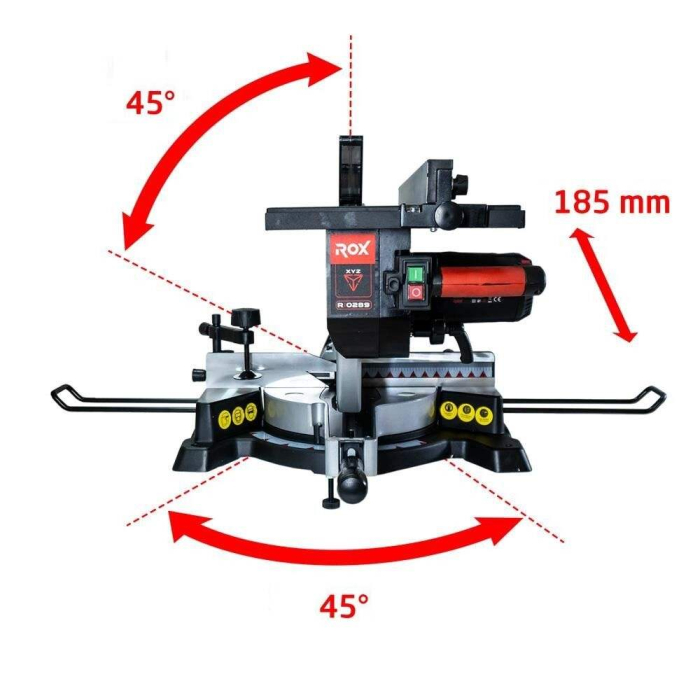 Fierastrau circular de masa culisant ROX Wood 153ROX0289, 1800 W, Ø 305 mm [5]
