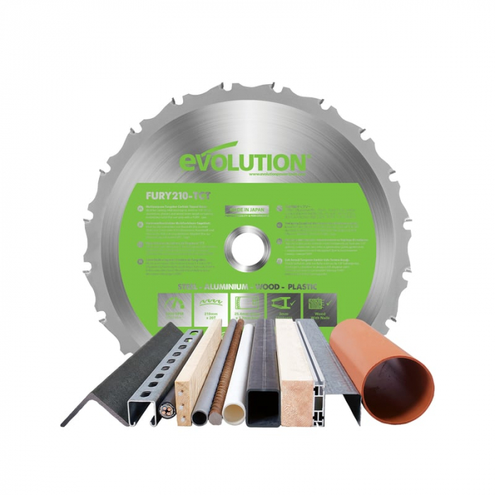 Fierastrau circular de masa multifunctional Fury F210CMS Evolution 046-0008, 1200 W, Ø210 mm [2]