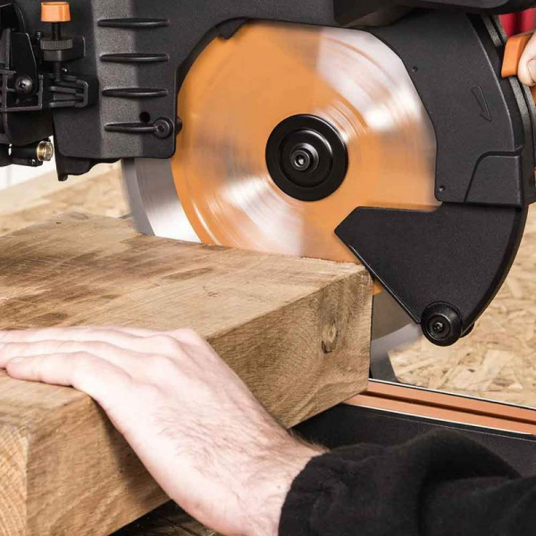 Fierastrau circular de masa multifunctional, inclinare in ambele sensuri R255SMS-DB+ Evolution 053-0003B, 2000 W, Ø255 mm [9]