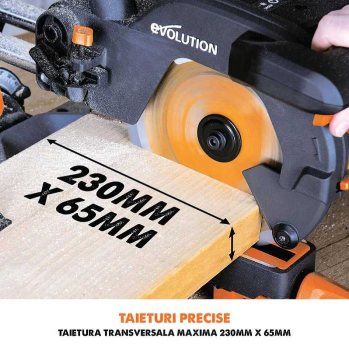 Fierastrau circular de masa multifunctional R210SMS+ Evolution 048-0003A, 1500 W, Ø210 mm [4]