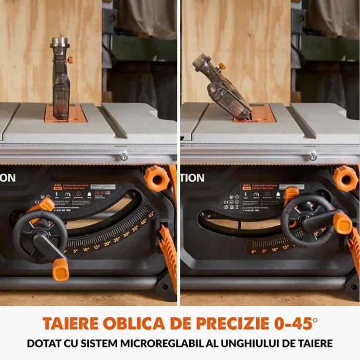 Fierastrau circular de masa R255TBL+ Evolution 119-0013, 1800 W, Ø255 mm [12]