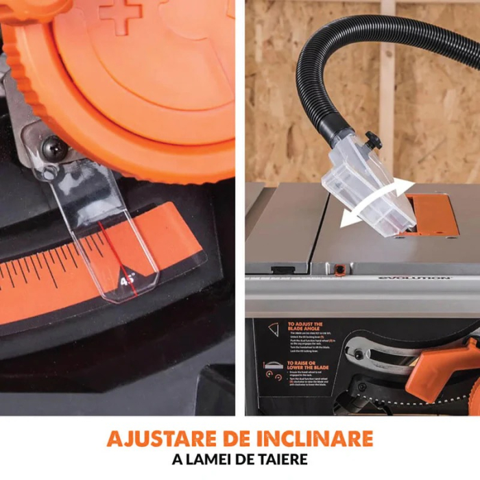 Fierastrau circular de masa RAGE 5-S EU Evolution 057-0003, 1800 W, Ø255 mm [9]