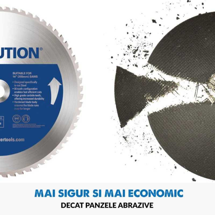 Fierastrau circular de masa S355CPS Evolution 084-0003, 2200 W, Ø355 mm [14]