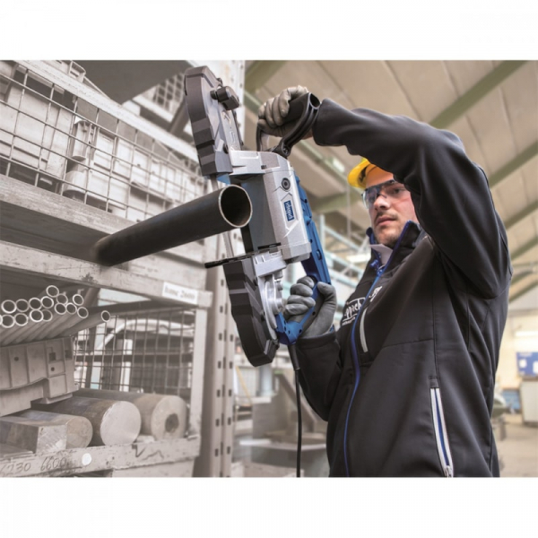 Fierastrau cu banda portabil pentru metal MBS1100 Scheppach 5901507901, 1100 W, 127 mm [7]