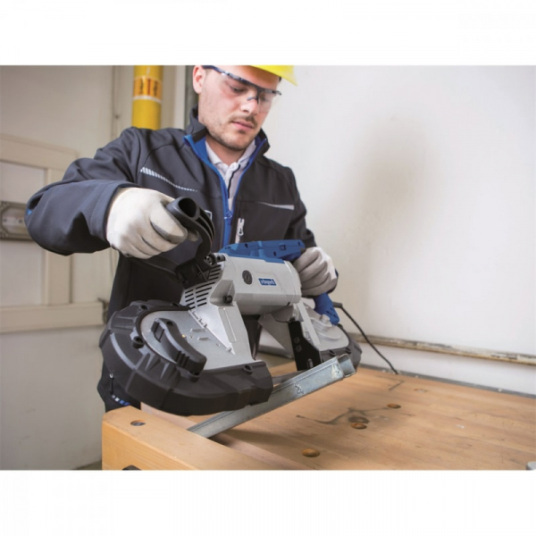 Fierastrau cu banda portabil pentru metal MBS1100 Scheppach 5901507901, 1100 W, 127 mm [5]