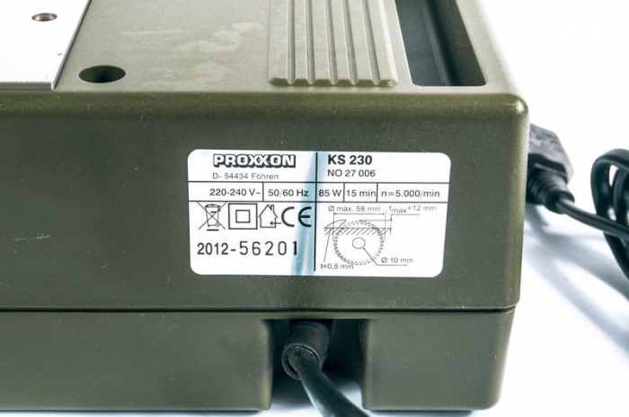 Fierastrau circular cu masa Micromot KS 230 Proxxon 27006, 85 W, Ø58 mm [12]