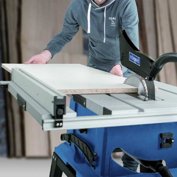 Fierastrau circular cu masa pentru taieri inclinate HS105 Scheppach 5901308901, 2000 W, Ø255 mm [5]