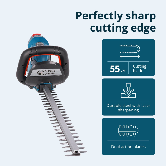 Foarfecă electrică pentru tuns gard viu cu acumulator KS HT-20V [7]