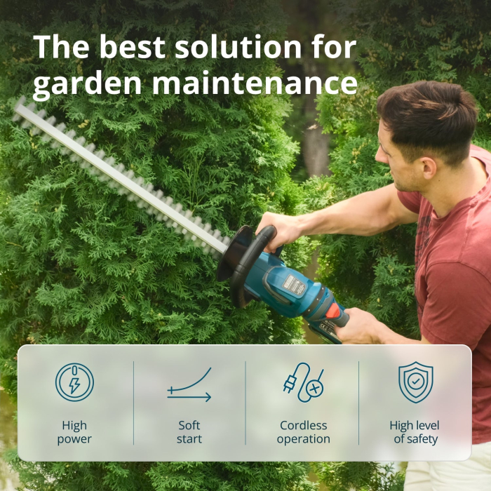 Foarfecă electrică pentru tuns gard viu cu acumulator KS HT-20V [3]