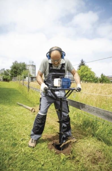 Motoburghiu cu 3 burghie EB1700 Scheppach 5904702904, 1.77 Cp, Ø100-200 mm [12]