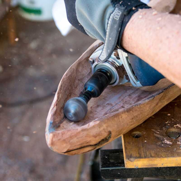 Freza rotativa de sculptura in lemn pentru polizor unghiular Ball Gouge Arbortech BAL.FG.2000.60, 30 mm [9]