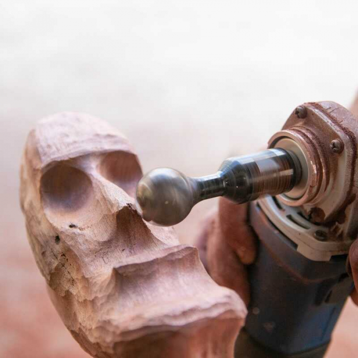 Freza rotativa de sculptura in lemn pentru polizor unghiular Ball Gouge Arbortech BAL.FG.2000.60, 30 mm [5]