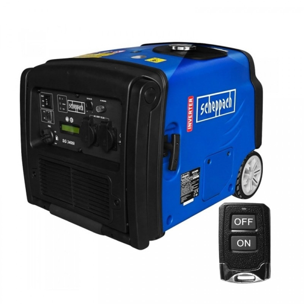 Generator de curent pe benzina cu invertor SG3400i Scheppach 5906217901, 3400 W, 5.1 Cp [3]