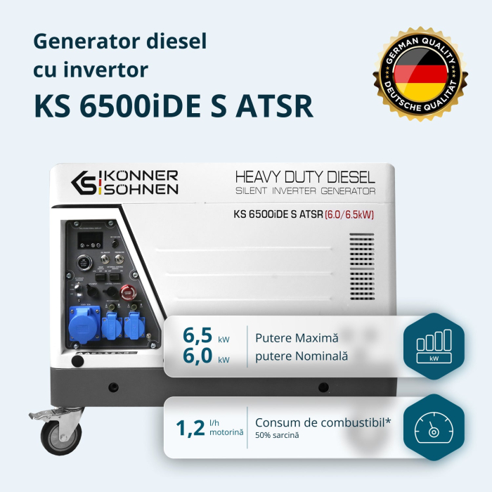 Generator invertor diesel în carcasă insonorizată KS 6500iDE S ATSR [2]
