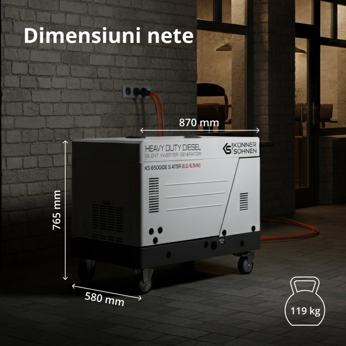 Generator invertor diesel în carcasă insonorizată KS 6500iDE S ATSR [9]