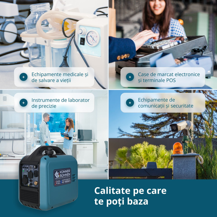 Generator Invertor (gaz/benzină) KS 1900iG S [8]