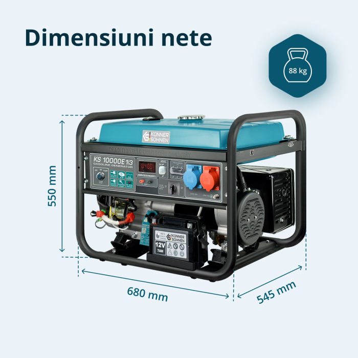 Generator pe benzina "Könner & Söhnen" KS 10000E 1/3 [10]