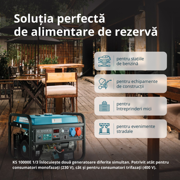 Generator pe benzina "Könner & Söhnen" KS 10000E 1/3 [3]