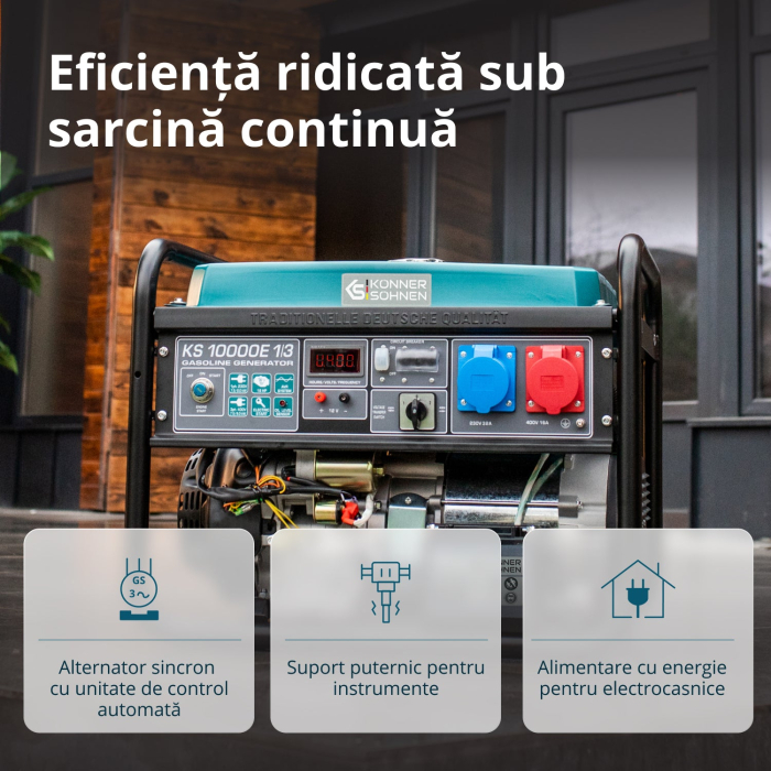 Generator pe benzina "Könner & Söhnen" KS 10000E 1/3 [6]