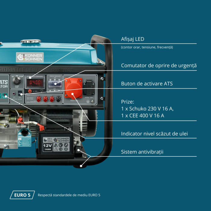 Generator pe benzina "Könner & Söhnen" KS 10000E-3 ATS [7]