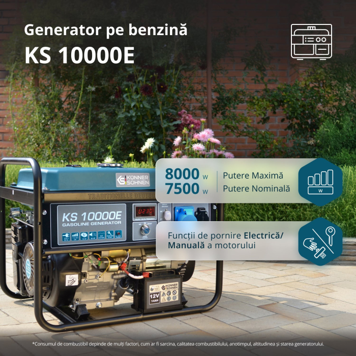 Generator pe benzina "Könner & Söhnen" KS 10000E [2]