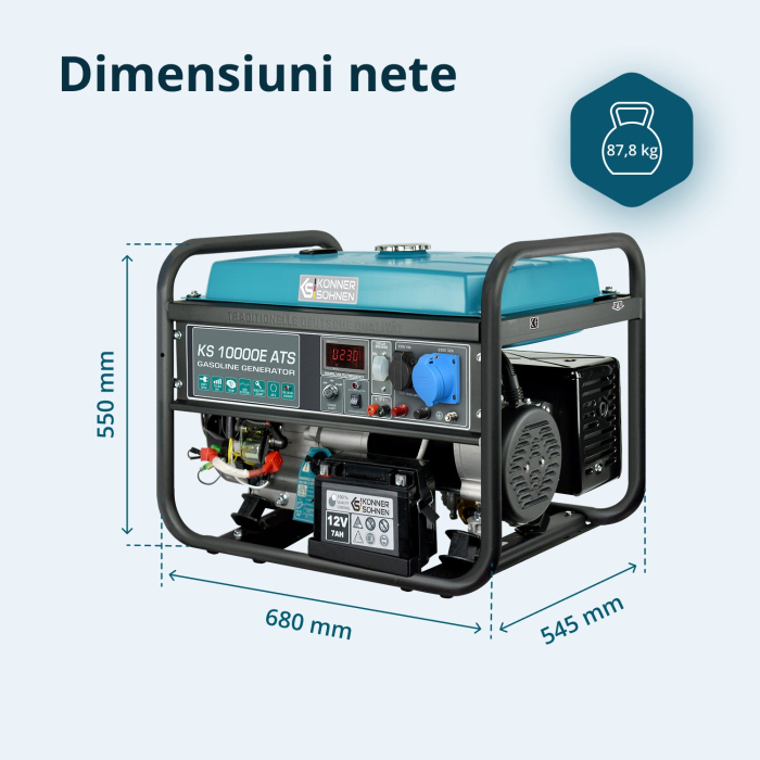 Generator pe benzina "Könner & Söhnen" KS 10000E ATS [12]