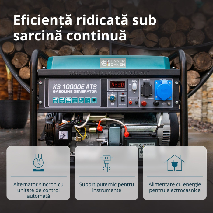 Generator pe benzina "Könner & Söhnen" KS 10000E ATS [7]