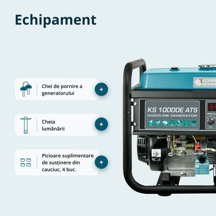 Generator pe benzina "Könner & Söhnen" KS 10000E ATS [10]