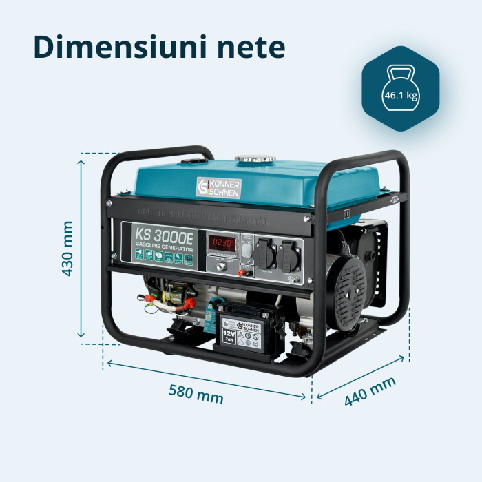 Generator pe benzina "Könner & Söhnen" KS 3000E [9]