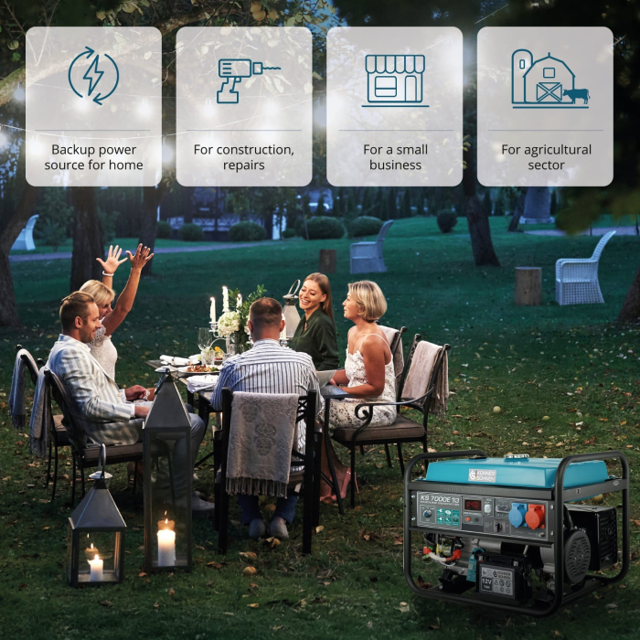 Generator pe benzina "Könner & Söhnen" KS 7000E 1/3 [8]