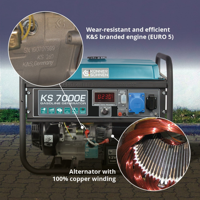 Generator pe benzina "Könner & Söhnen" KS 7000E [4]