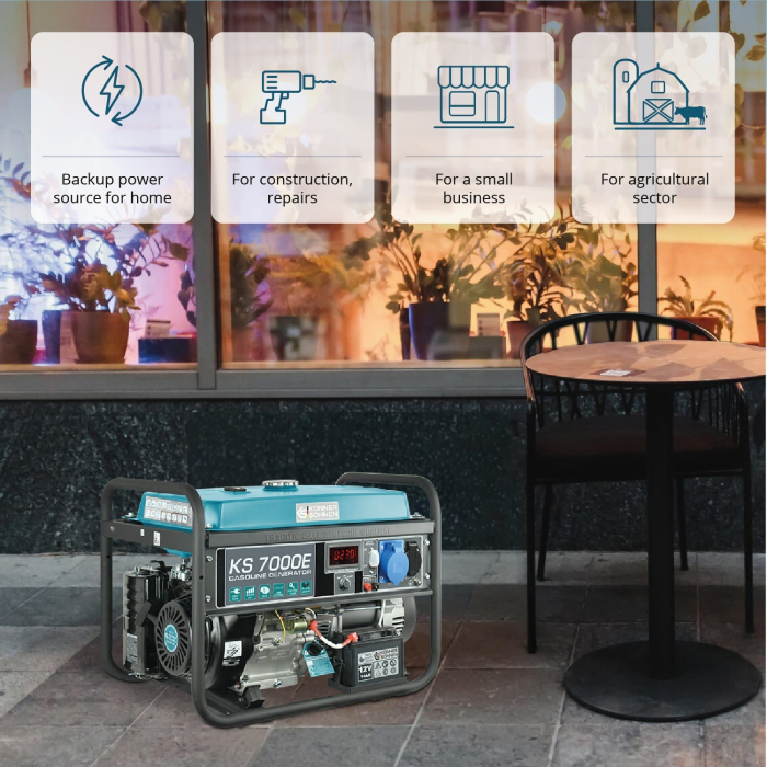 Generator pe benzina "Könner & Söhnen" KS 7000E [7]