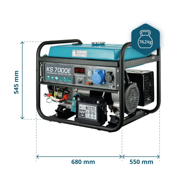 Generator pe benzina "Könner & Söhnen" KS 7000E [6]