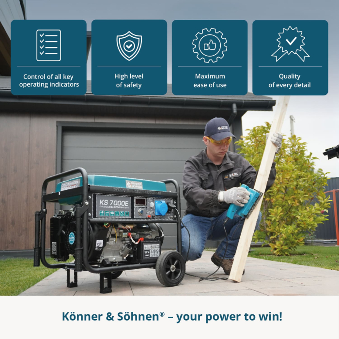 Generator pe benzina "Könner & Söhnen" KS 7000E [3]