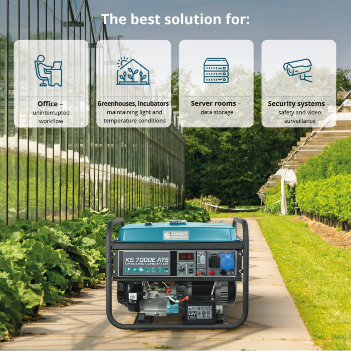 Generator pe benzina "Könner & Söhnen" KS 7000E ATS [3]