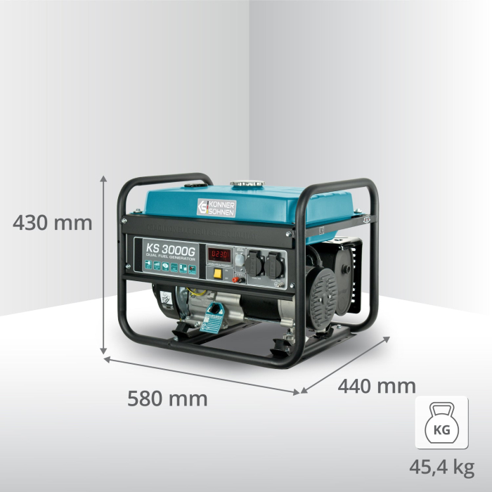 Generator pe gaz/benzina "Könner & Söhnen" KS 3000G [4]