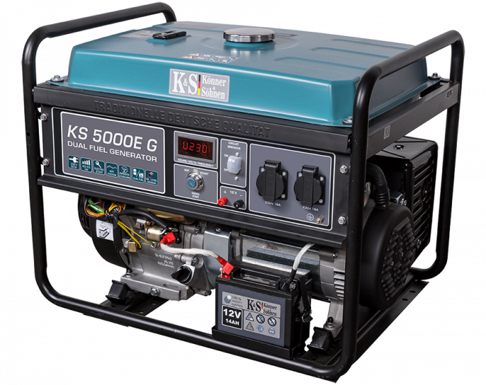 Generator pe gaz/benzina "Könner & Söhnen" KS 5000E G [5]