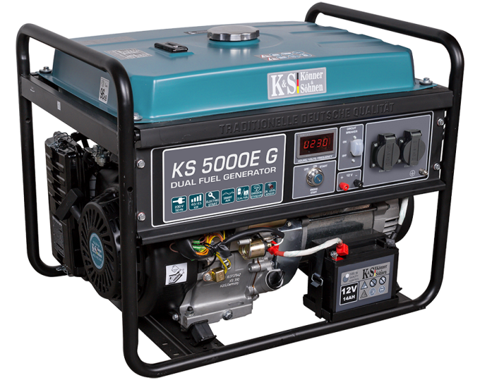 Generator pe gaz/benzina "Könner & Söhnen" KS 5000E G [2]