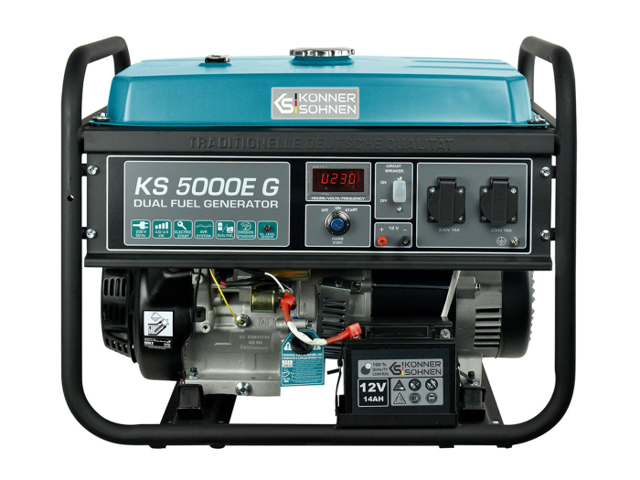 Generator pe gaz/benzina "Könner & Söhnen" KS 5000E G [3]