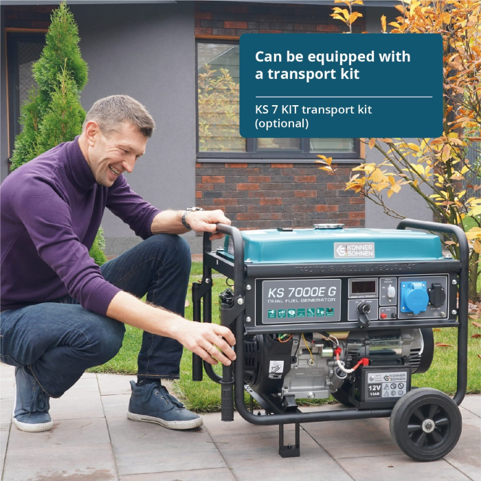 Generator pe gaz/benzina "Könner & Söhnen" KS 7000E G [9]