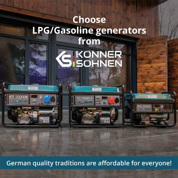 Generator pe gaz/benzina "Könner & Söhnen" KS 7000E G [11]
