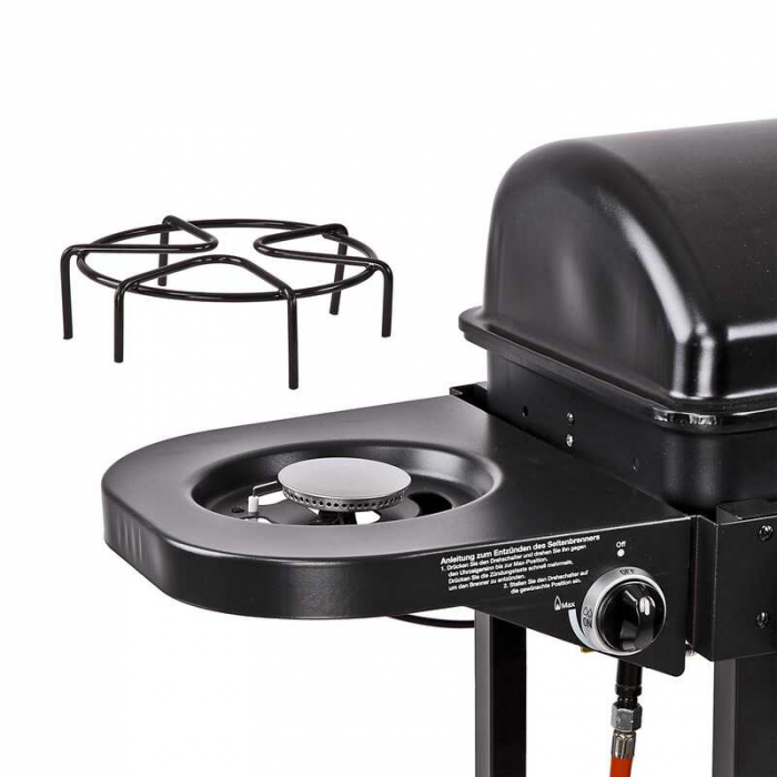 Gratar pe gaz cu arzator lateral si termometru integrat Dema 14003, 490x340 mm [6]