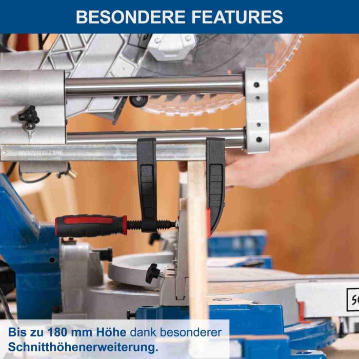 Fierastrau circular de masa culisant cu laser HM305SL Scheppach 5901223901, 2000 W, Ø305 mm [6]