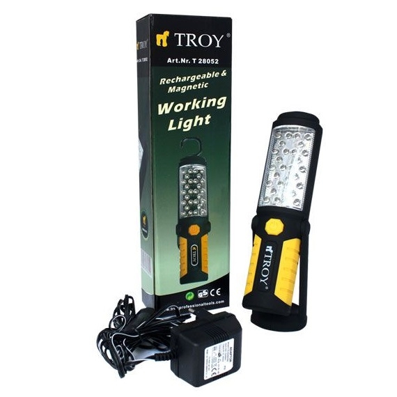 Lampa de lucru cu acumulator Troy T28052, 33+5 LEDU-uri, 12-220 V [2]