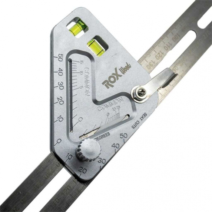 Liniar cu bula de masurat unghiuri ROX Wood 153ROX0122, 350 mm [2]
