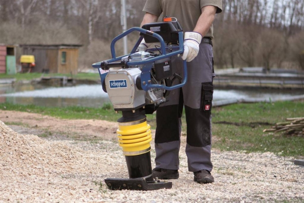 Mai compactor pe benzina cu aprindere electrica VS1000 Scheppach 3908301915, 6.5 Cp [5]