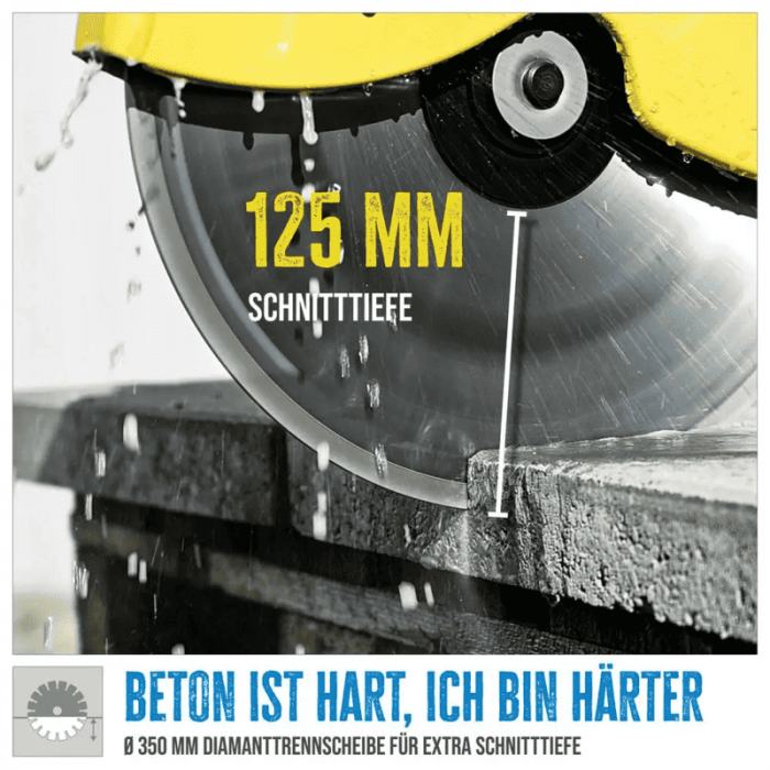 Masina de debitat beton cu motor in 2 timpi GBTS 350.1 Gude 55568, 3.9 Cp, Ø350 mm [7]